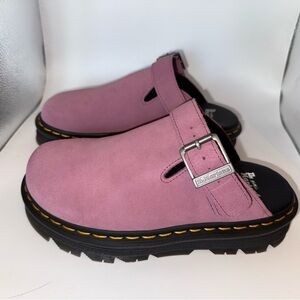 Dr. Martens ZEBZAG Suede Slingback Platform Mules